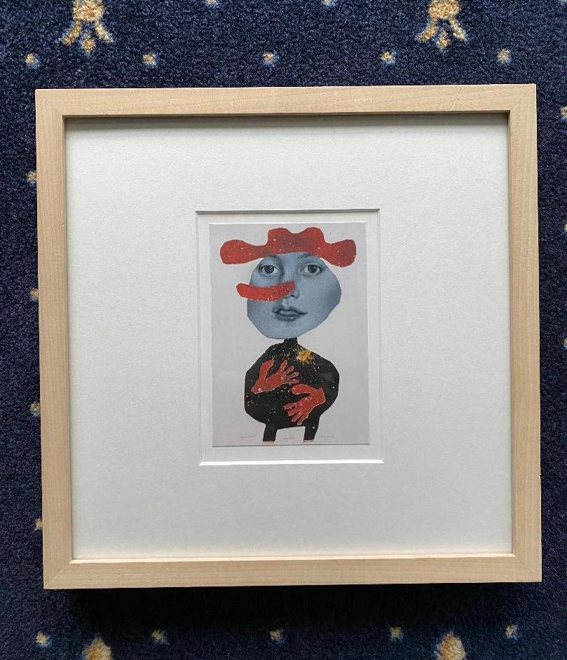 Kupke, "Das andere Gesicht" (1) : Ölfarbe auf Collage :