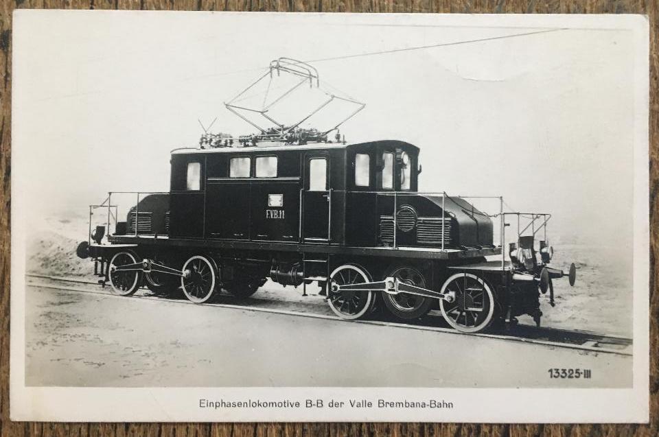 AK Eisenbahn. - Brown Boveri & Cie AG, Einphasenlokomotive B-B der Valle Bremban