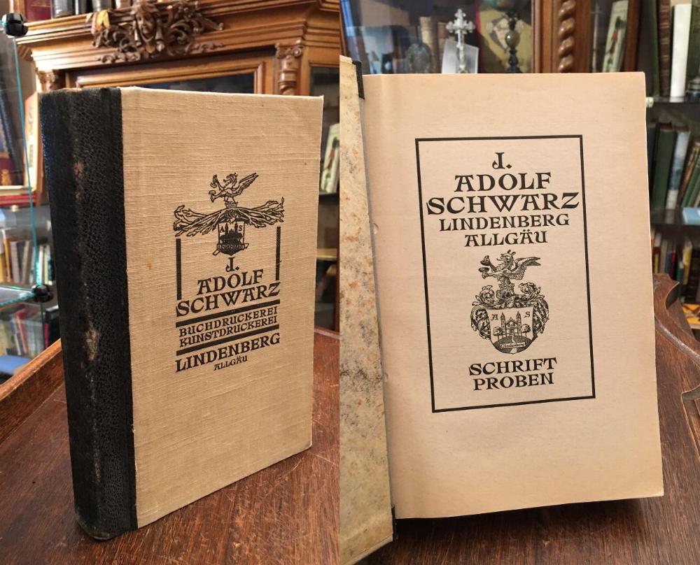 Schriftproben : J. Adolf Schwarz, Lindenberg Allgäu.