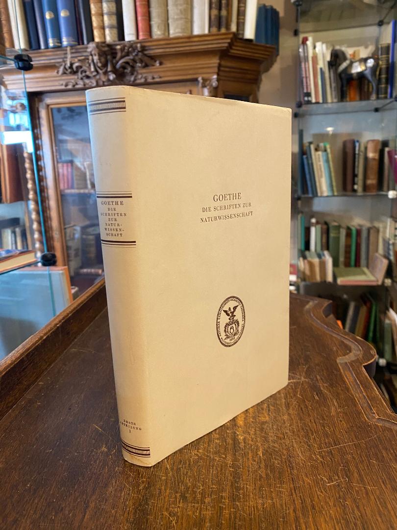 Goethe, Goethe : Leopoldina-Ausgabe : I. Abteilung (Texte); Band 1: Schriften z