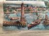 Schulwandtafel. - Ronfort, Bodensee mit Alpenkette : Schulwandtafel. Gemalt von 