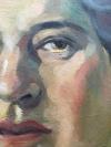 Arnold, 'Frauenbildnis mit Blumenvase' :