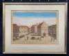 Ravensburg. - Guckkastenbild/Guckkastenblatt. - Marienplatz mit Lederhaus mit re