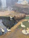 Bauer, 'Enten am Teich' :