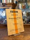 Fahr, Fahr 1899-1932: Grasmäher F-14 rechts- und linksschneidend : Ersatzteillis